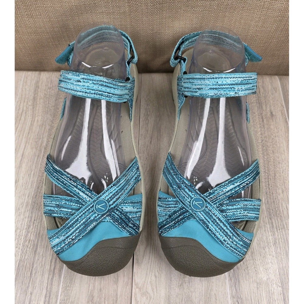 Keen Bali Strap Womens 9.5 Blue Hook & Loop Closed Toe Sandals Water Sports Pool